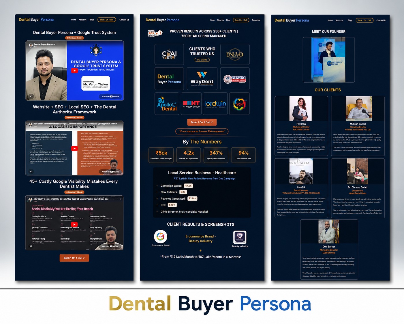 Person designing website